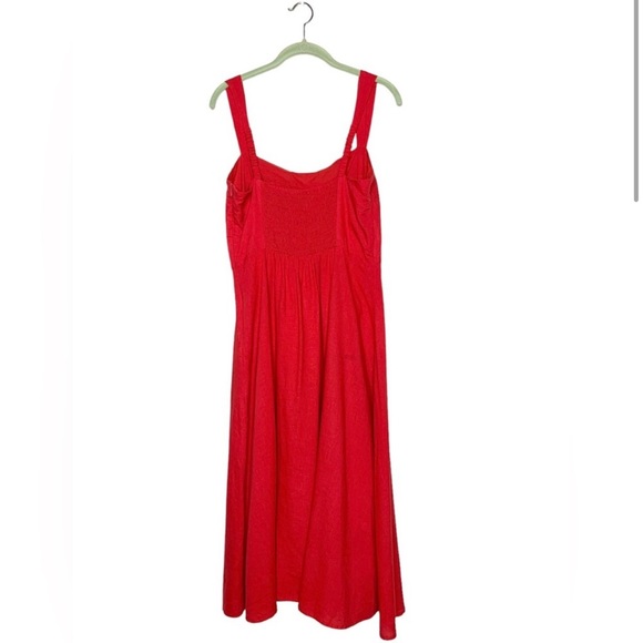 Lucy Paris Aniyah Midi Dress in Red - Picture 3 of 10